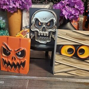 Halloween Themed Decorative Blocks